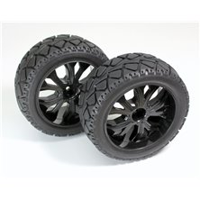 Wheel Set Buggy "Rally" front black 1:10 (2)