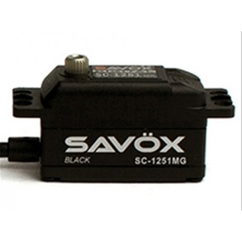 Servo Savox SC1251MG - Bajo Perfil - Black Edition