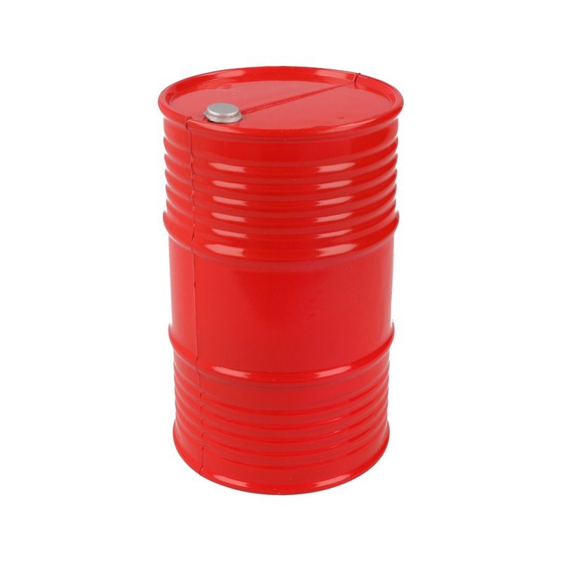 Barril de Aceite escala 1/10 Rojo plástico