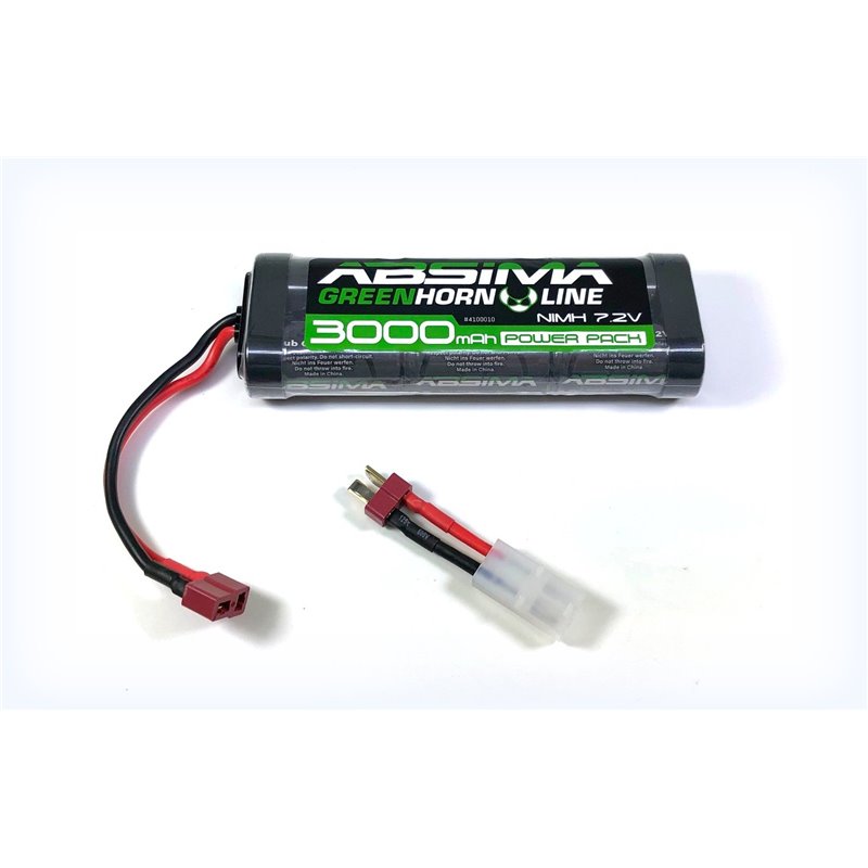 Batería NiMH Stick Pack 7.2V 3000 (T-Plug + Adaptador tamiya)