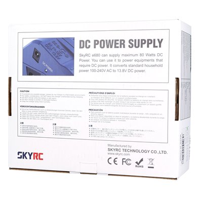 Cargador SkyRC e680 AC/DC LiPo 1-6s 10A 80W