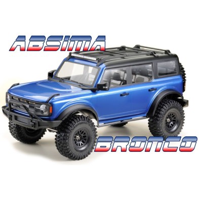 Crawler Absima CR1.8 "BronX" Escala 1/8 Azul RTR