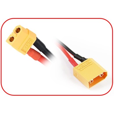 Cable de carga XT60 para XT90 15 cm