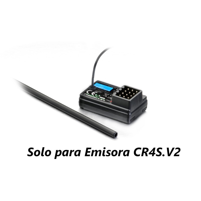 Receptor 4 canales R4WP-V2 para Emisora Absima CR4S-V2