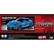 1:10 RC Porsche 911 GT3 (992) Azul TT-02 Tamiya