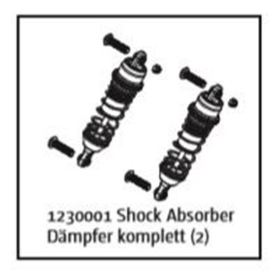 Shock Absorber Unit f/r (2) Buggy/Truggy