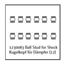 Ball Stud for Shock (12) Buggy/Truggy
